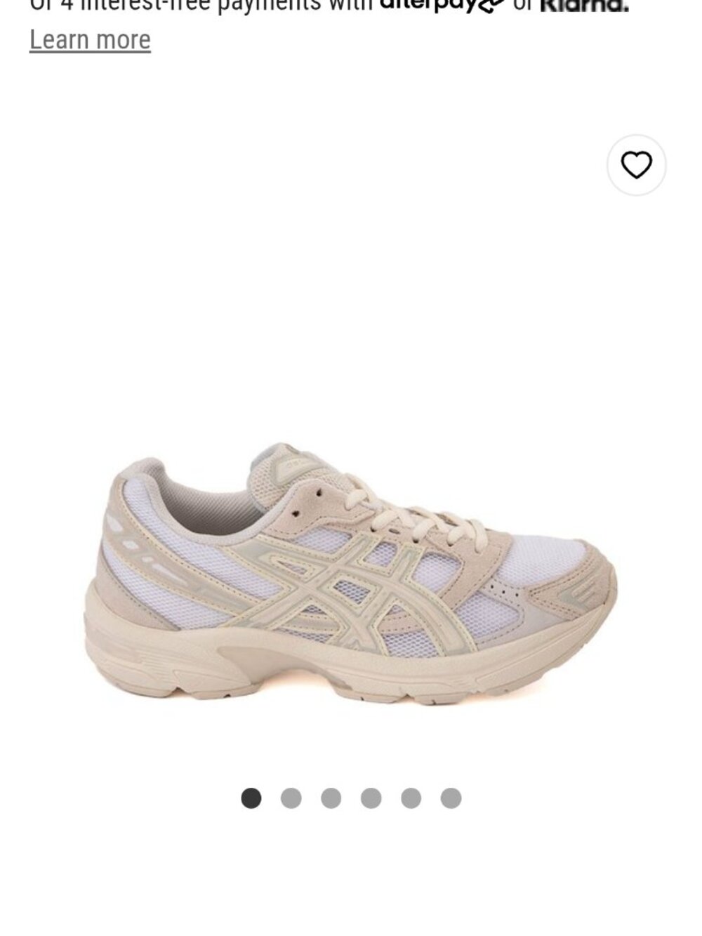 ASICS RUNNING SHOES (White / Birch)